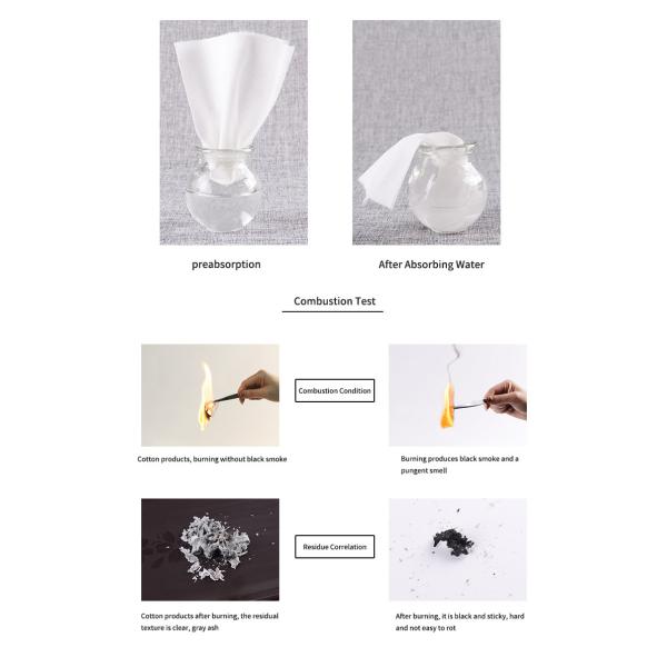 Pearl Grain Disposable Face Washcloths Ultra Soft 100% Viscose Face Towel Roll