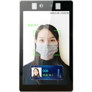 China 8inch Face Recognition &amp; Body Temperature Detection Smart Screen Kiosk wholesale