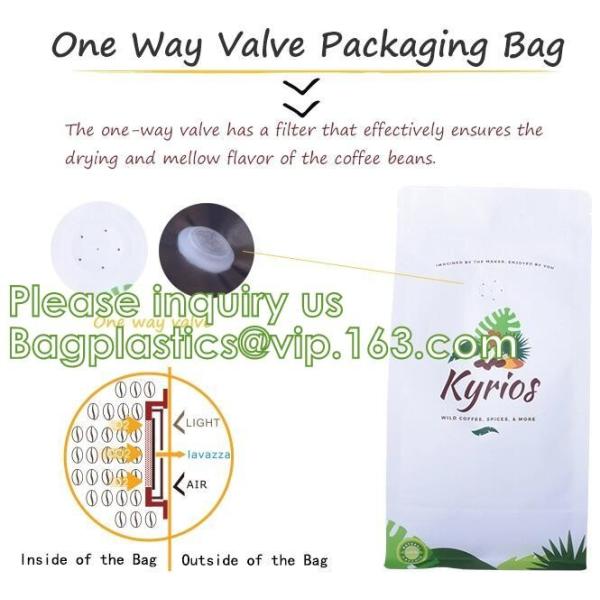 Eco Recyclable Reusable Resealable Doypack Coffee Tea Bag Red Stand up Pouch with Valve and k Chocolate, Potato