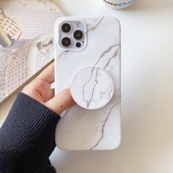 TPU Finger Grip Phone Case Pop Socket Stand Anti Scratch Protective Case For Iphone 12 Pro