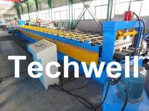 China PLC Control System Steel Deck Roll Forming Machine With 24 Forming Stations wholesale