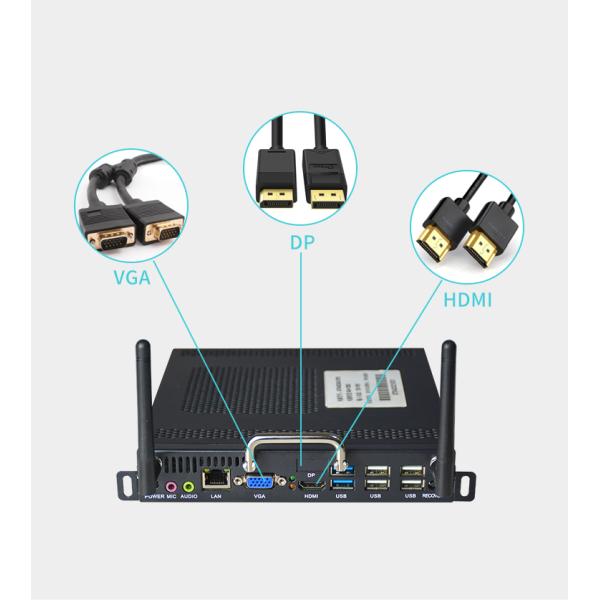 4K Interactive Touch Screen Elevator Digital Signage i3 i5 i7 CPU 34mm Thickness