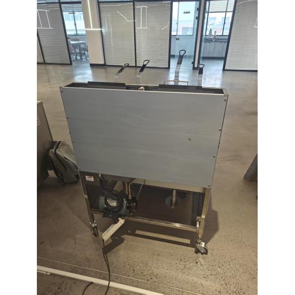 LPG Gas Natural gas Double Tanks Four Baskets Digital Panel gas Chips Open Fryer