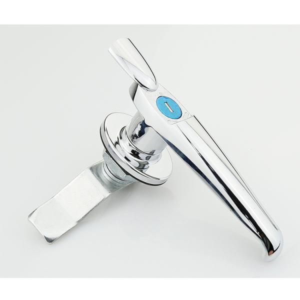 Zinc Alloy Door Cabinet Handle Lock L Shape With Key Rohs Certificated