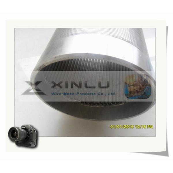 Wedge Wire Water Well Screen Pipe 114mm Diameter Non Clogged For Dewatering