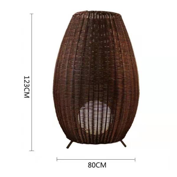 Creative Rattan Lampshade floor lamp for club