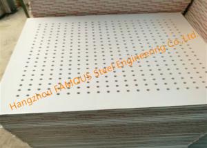 China Perforated 8mm Suspended Gypsum Board Ceiling , 9mm Acoustic Gypsum Board Ceiling wholesale