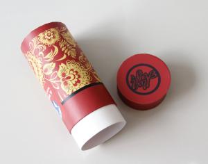 China Environmental Red Gift / Craft Paper Tube packaging Box with ISO SGS FDA QS on sale