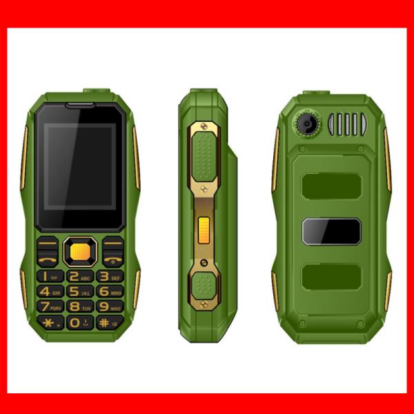 1.77 In stock long life battery keypad mobile phone SIM IP68 Rugged Waterproof Cell Phone