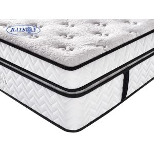 White Velvet Dual Layers Hotel Pocket Spring Mattress