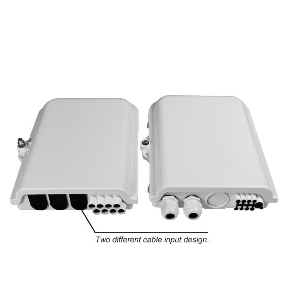 8Cores SM MM FTTH Fiber Optic Termination Box Wall Pole Mounted