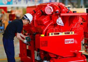 China Red FM Approval 300 Hp Diesel Water Pump Engine Used In The Firefighting wholesale