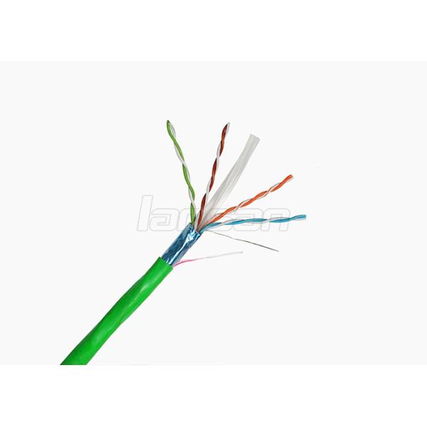 4 Pairs CCA Network Lan Cable , Indoor Cat 6 FTP Cable 305m Pull/Box
