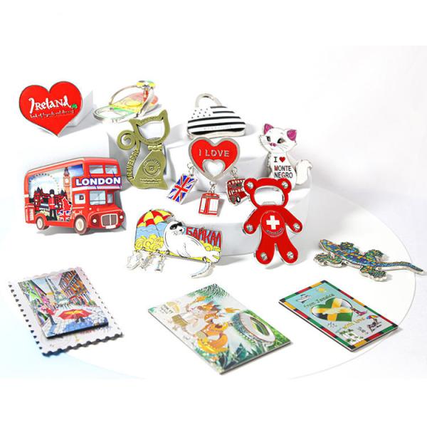 Souvenir Fridge Magnet Gold Ferris Wheel Shaped Refrigerator Magnets