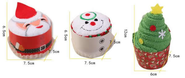 Creative 2018 Christmas gifts cupcake souvenir cake gift towel Wholesale branded marketing products Micro fiber&cotton