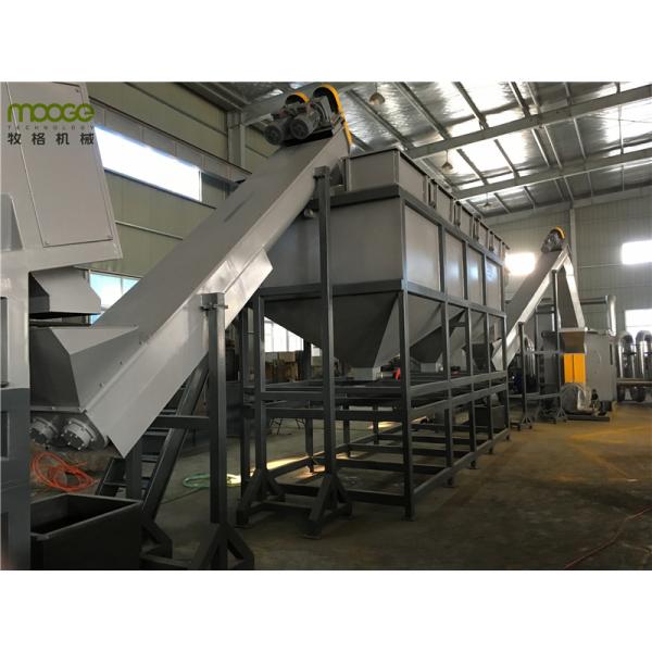 Semi Automatic Plastic Film Recycling Machine Mulching HDPE Waste