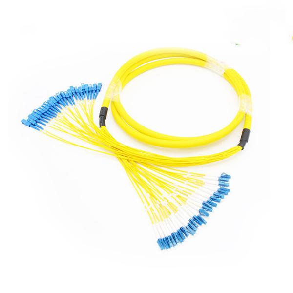 Pre Terminated Single Mode Fiber Cable Assemblies 24 Core LC/UPC SC/UPC With Pulling Eyes