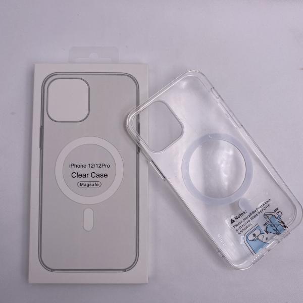 Transparent FCC Qi 4mm Induction Magnetic Phone Case For IPhone12