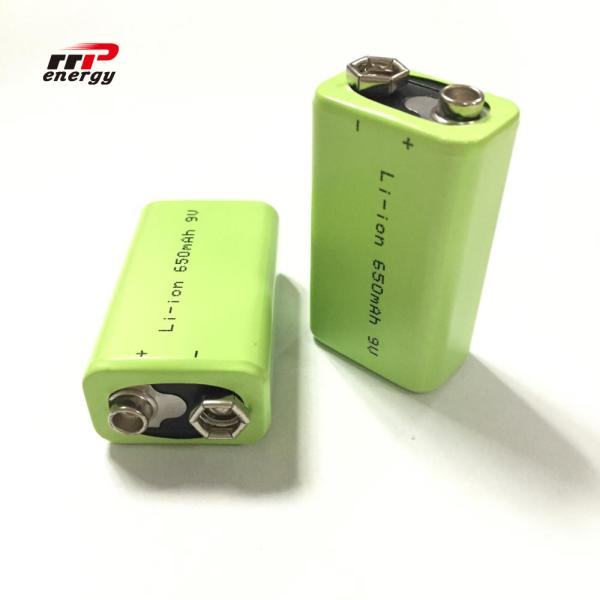 2000 Cycles Lithium Ion Rechargeable Batteries 9V 650mAh Interphone Medical