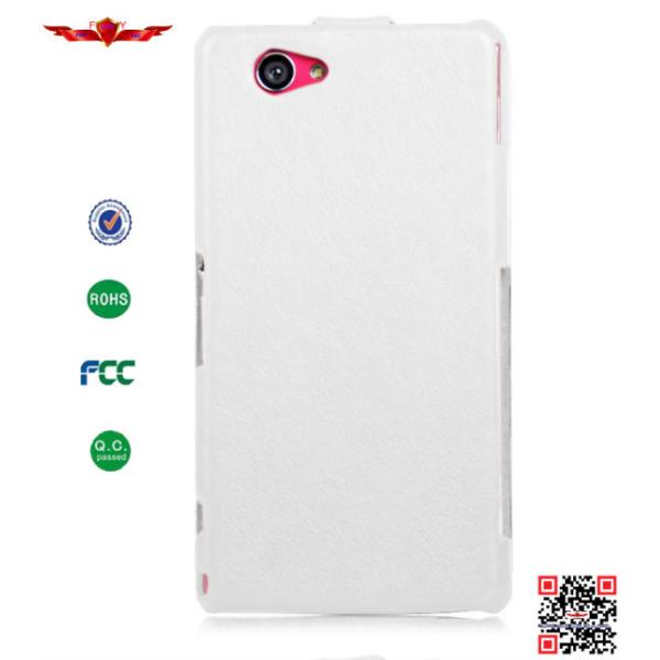 New Arrival 100% Qualify PU Flip Leatehr Cover Cases For Sony Xperia Z1 Mini Soft Durable