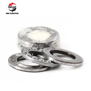 51104 Axial Load Thrust Ball Bearings Steel Cage 51104 Flat Thrust Bearing for