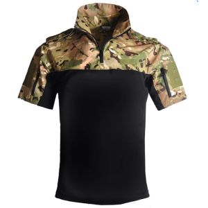 Tactical Uniform Short Sleeve Tactical Suit Camouflage Loose Quick Drying