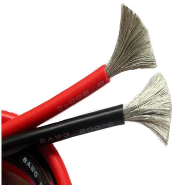 Rubber Insulated 8.5mm Silicone Heating Wire Tinned Copper 6 Awg Silicone Wire