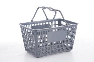 China Professional Supermarket Shopping Baskets , Plastic Shopping Baskets With Handles on sale
