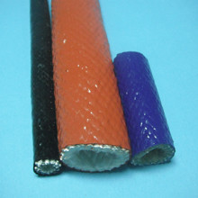 China Brake Lines Braided Silicone Rubber Fiberglass Sleeving With Silicone Resin wholesale