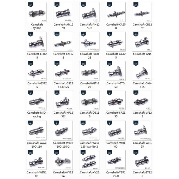 Chromed Aftermarket Motorcycle Parts , Forged Steel Crankshaft GN125 Motorcycle Front Parts