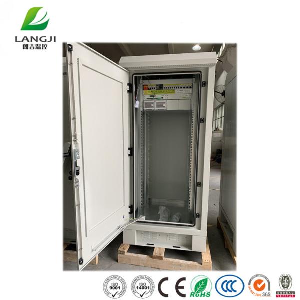 Color Coated Steel Outdoor Telecom Cabinet , 19" Outdoor Rack Mount Enclosure