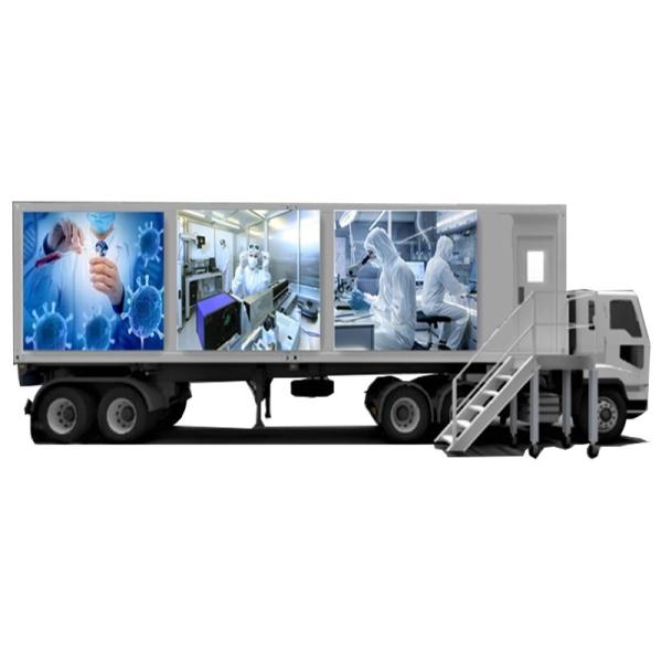 ISO Mobile PCR Cabin Laboratory 30 KW Prefab Cleanroom Container with Cleanroom Wall System