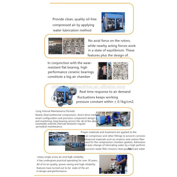 screw 100 hp silent air compressors long life oil lubricant air compressor