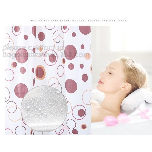 Custom Polyester Printing Shower Curtain, waterproof fireproof hook kids bathroom shower curtains, PEVA Shower curtain f