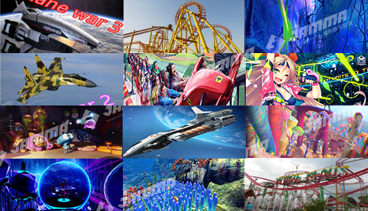 3 Seats 9D Virtual Reality Simulator Egg Chair LED Light VR Equipment Custom Colors