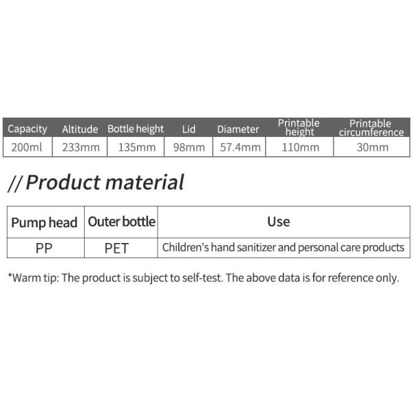 Plastic Foam 200ml Luxury Surface Pet Face Cleanser Liquid Foaming Mousse Pump Bottle Transparent Foam Bottle