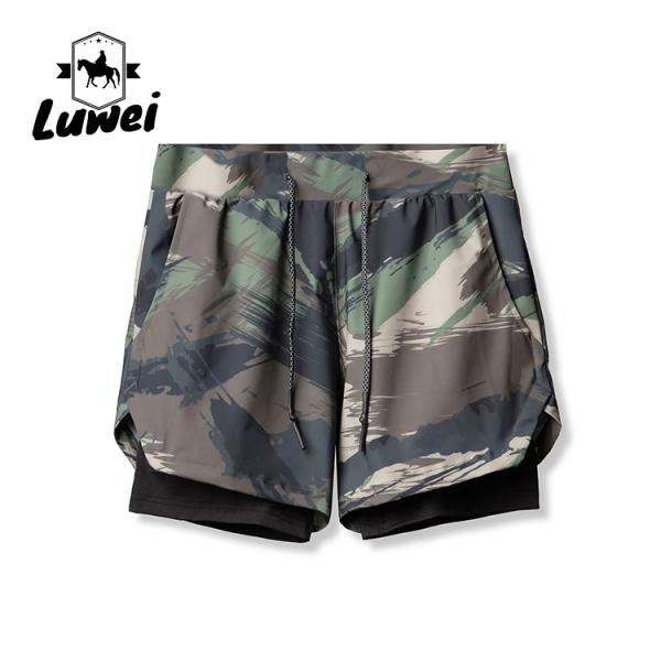 Men Gym Workout Shorts Jogger Basketball Sports Running With Pockets