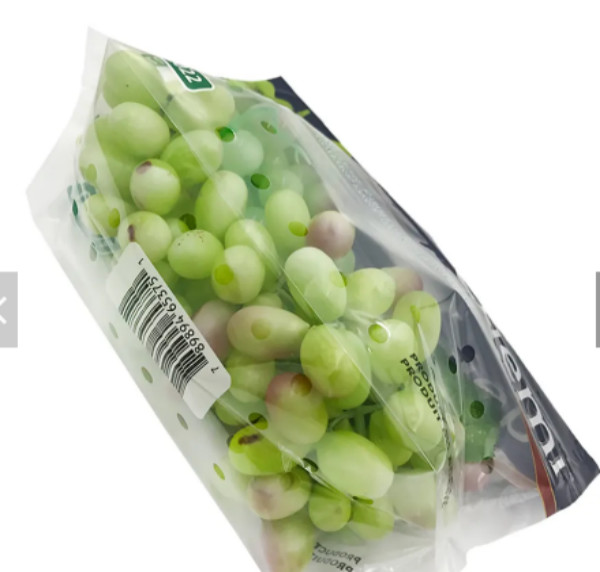 Durable Fruit Plastic Grape Bags Lightweight Recyclable Bags