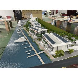 China Acrylic apartment building model with fully details and colors wholesale