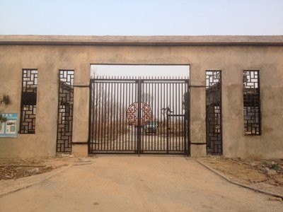 House Outdoor Wrought Iron Security Gates Hot Dip Galvanized Processing