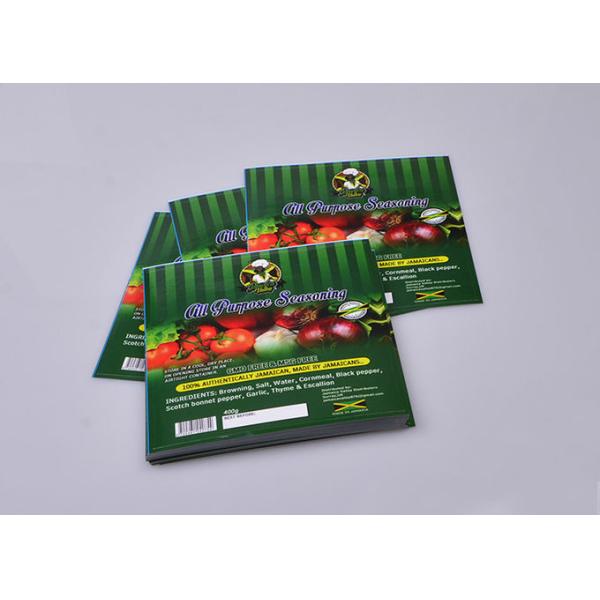 Personalized permanent self adheisve paper seasoning food container packaging labels
