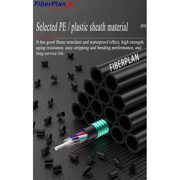 Direct Burial GYFTY53 Duct 6 Strand Armored Fiber Optic Cable Anti Rodent