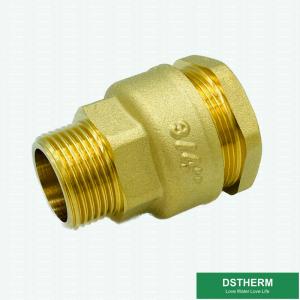 China Brass Color Ball Valve Male Threaded Fittings Customized Weight 1/2' on sale