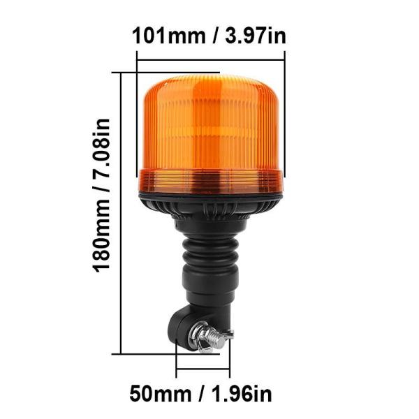 Waterproof LED Warning Light Multifunction Flashing Warning Light 10V - 110V