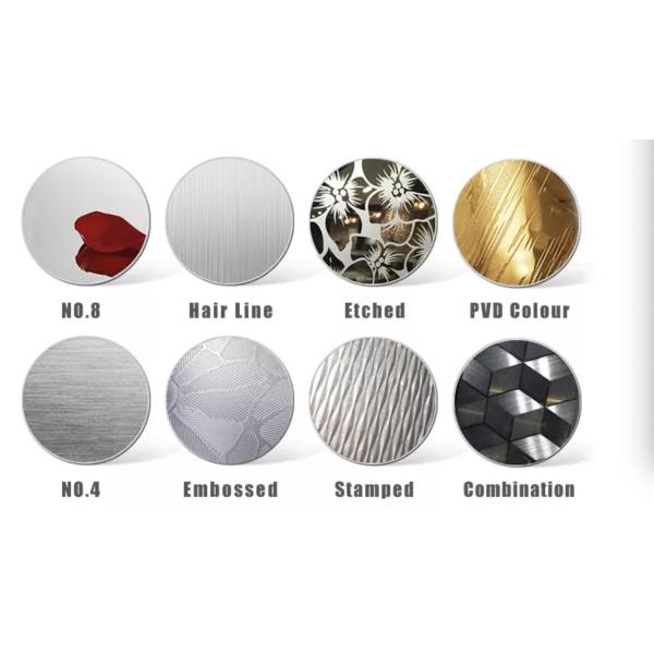 Mirror And Matte 304l Stainless Steel Plate PVC Protection Aisi Hot Rolled