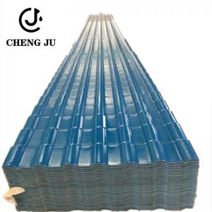 China Resinvilla Plastic Roof Tiles Sheets Bamboo Joint PVC Glazed Tile Deep Blue Color Roof Tiles wholesale