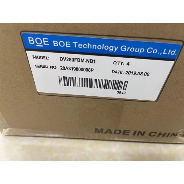 BOE 28inch Stretched LCD Display DV280FBM-NB1 51Pin Monitor 1920*360pixels Outdoor Brightness and Long Working Life