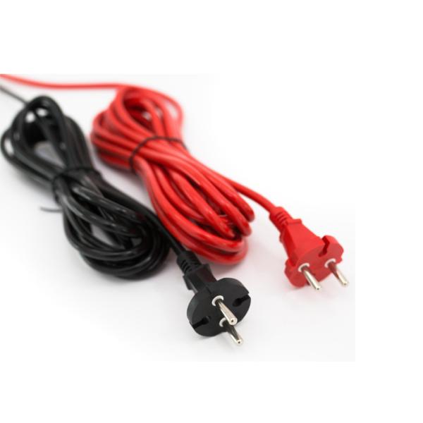 IEC C7 Flexible AC Plug European Power Cord With Schuko Connector 16 A 2 Pin