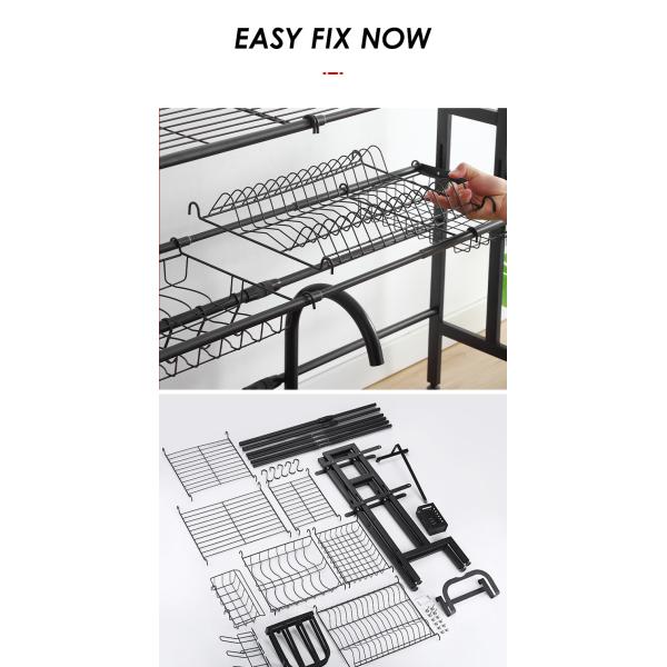 Multifunction JM adjustable over the sink dish rack for Dish Drying ODM