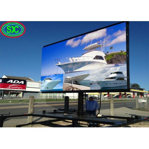 High Definition Waterproof P6 LED Rental Screen , 8000 CD / Square Meter Digital Advertising Display